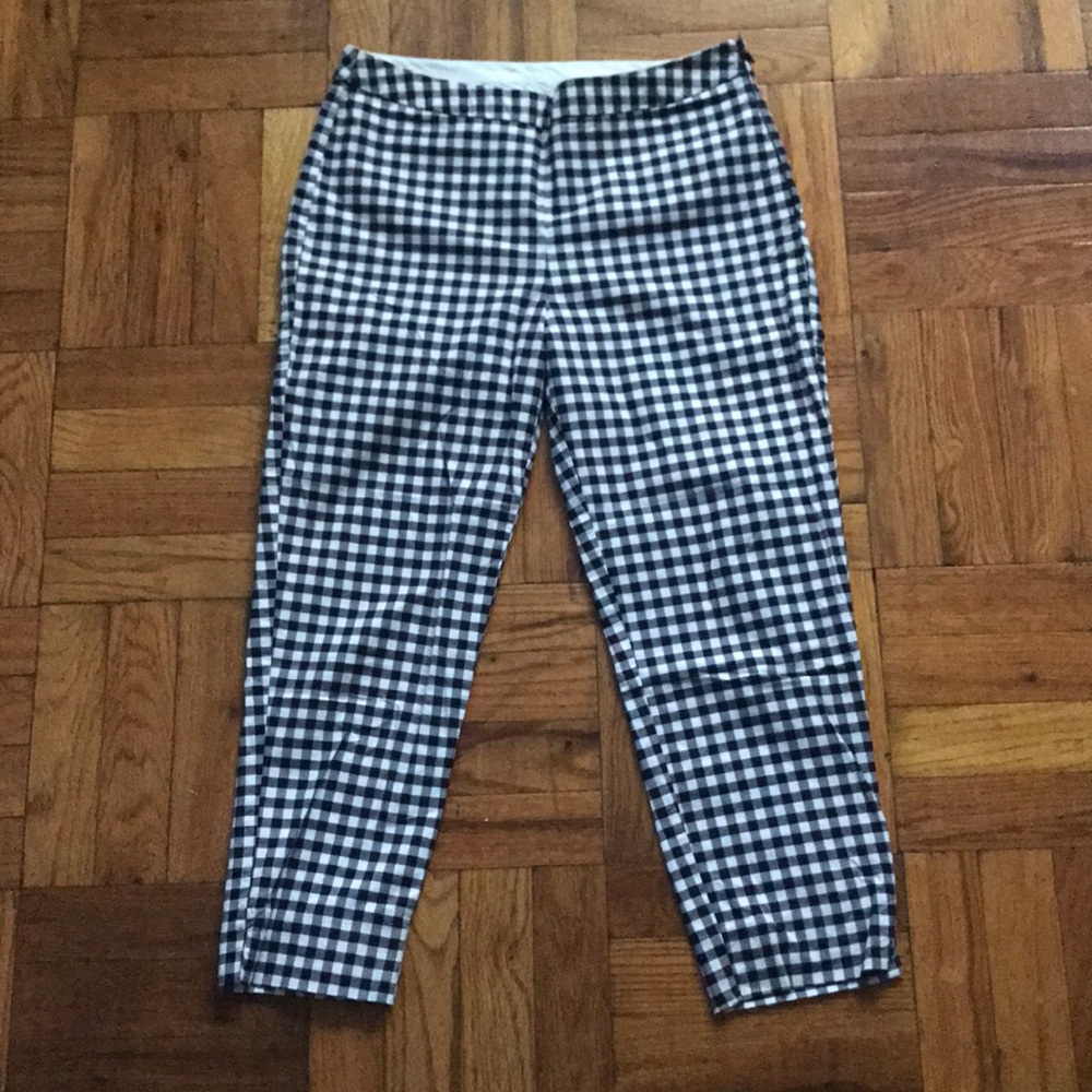 Victoria Beckham checkered cropped slacks